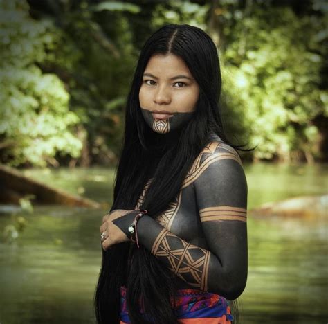 Emberá Beauty In 2022 Beautiful Girl Body Native American Tattoos Beauty