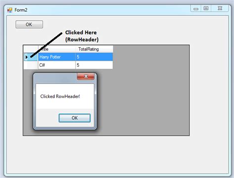 C Event For Clicking On Row Headers In DataGridView ITecNote