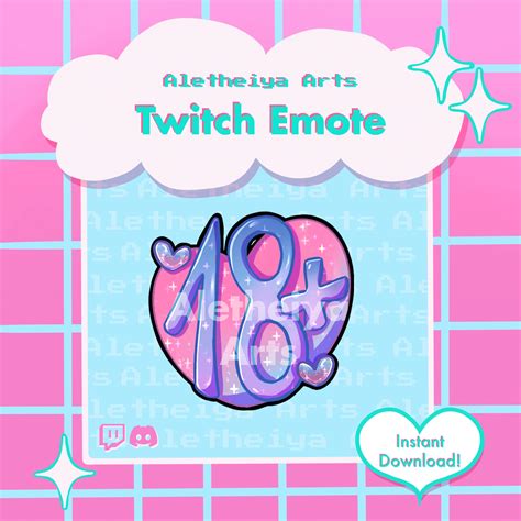 18 NSFW Twitch Emote Horny Sexy Chat Icon Transparent PNG Emoji For