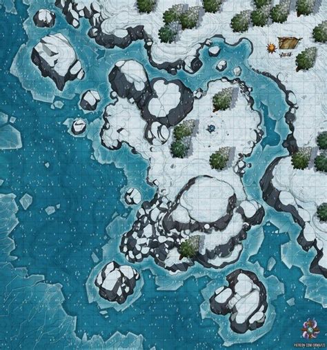 Snowy Camp Battle Map 28x30 Battlemaps Fantasy Map Fantasy World