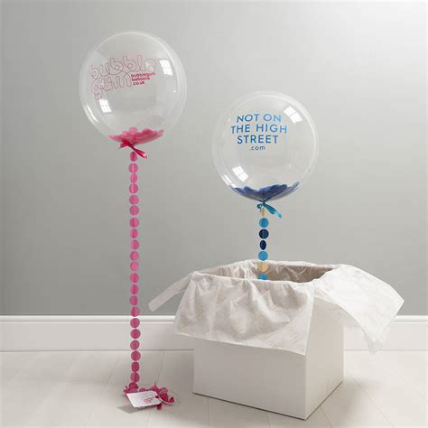 Personalised Confetti Filled Corporate T Balloon By Bubblegum