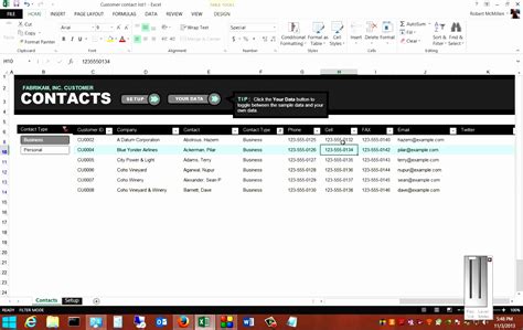 Over time, if you want to keep track of more things, you can continue to use the exact same model, since it has the additional features. 6 Excel Client Database Template - SampleTemplatess ...