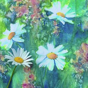 Daisies Watercolor Painting Painting By Karen Kaspar Fine Art America