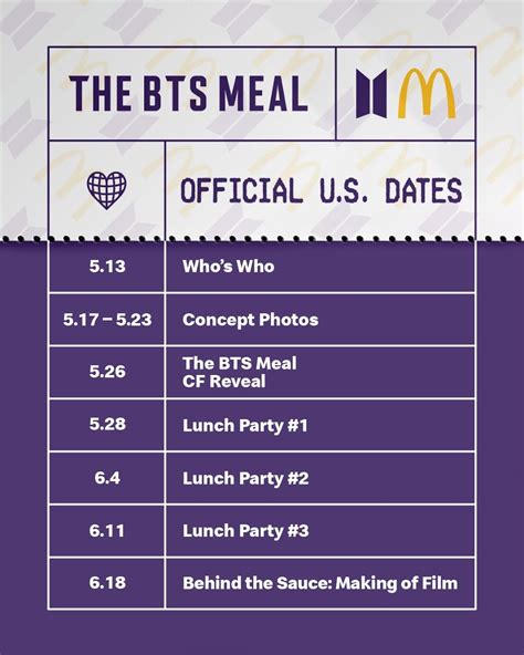 Eat light under 500 calories (breakfast). McDonald's BTS Meal Might Not Come With Photocards But May ...