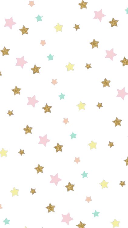 Pastel Stars Design Background Sticker By Awkaddi