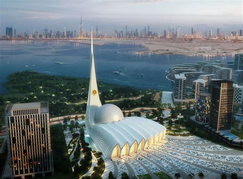 Iconic Mosque In Dubai United Arab Emirmosque