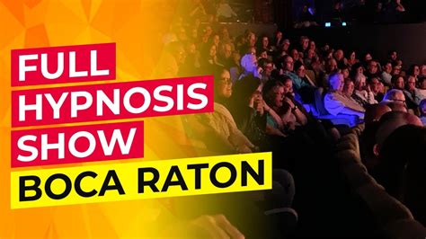 Comedy Hypnotist Richard Barker Full Hypnosis Show Boca Raton Youtube