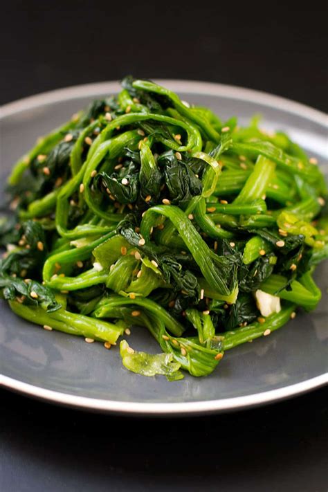 This salad is great with lamb, or just on its own. Korean Spinach Salad Recipe (Siguemchi Namul) | Posh Journal