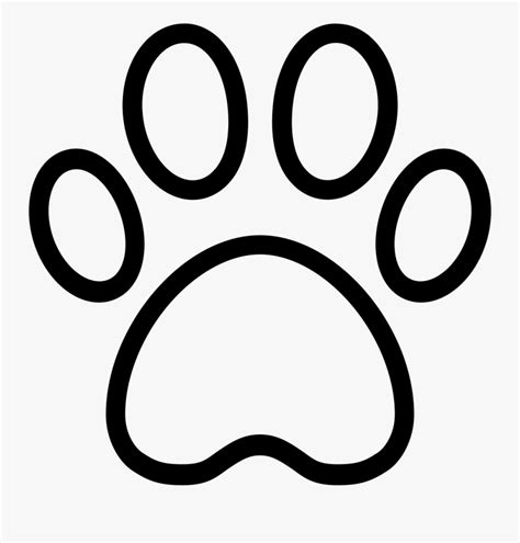 Transparent Dog Paw Outline Clipart Outline Dog Paw Svg