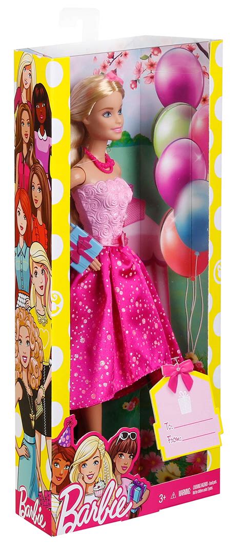 Barbie Happy Birthday Doll Amazon Exclusive Pink Buy Online In Uae