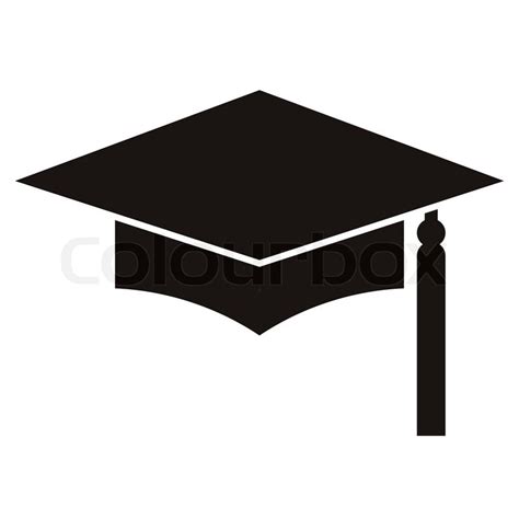 Mortar Board Or Graduation Cap Isolated On A White Background Stock