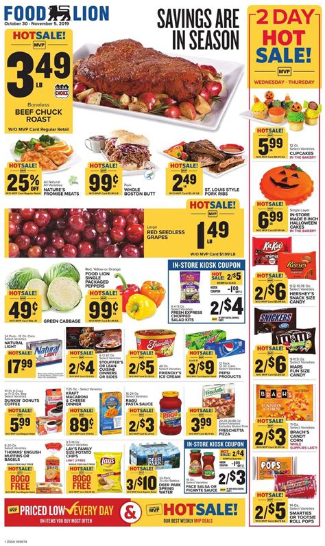Weekly specials for your nearest store. Food Lion Weekly Ad Oct 30 - Nov 5, 2019