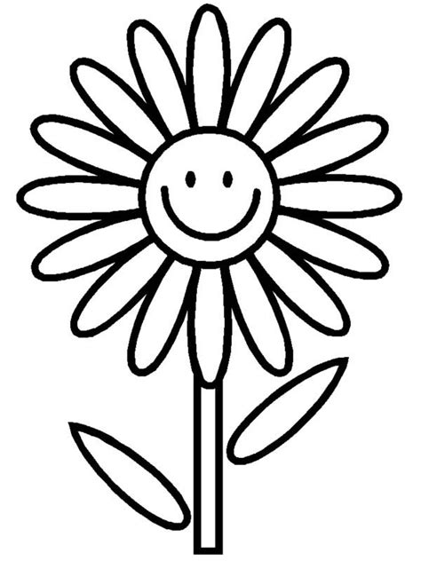 Flower melonheadz coloring clipart spring clip pages pot flowers smile break smiling days need plant inkers dj colouring digi google. Cartoon Of Smiling Daisy Flower Coloring Page - Free ...
