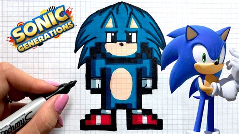 Tuto Dessin Sonic Pixel Art Youtube