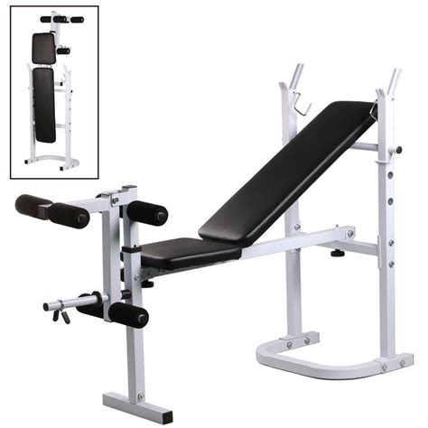Zimtown Folding Olympic Weight Bench Adjustable Professional Multi