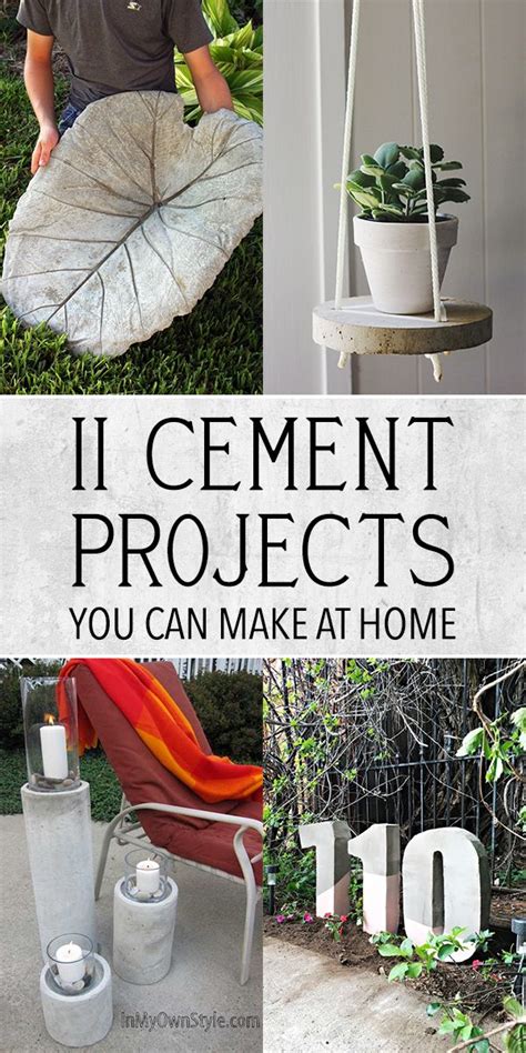 11 Amazing Cement Projects You Can Make At Home Concrete Diy Projects