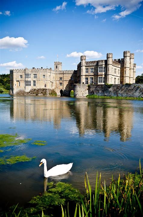 Leeds Castle Is A Castle In Kent England Situated 5 Miles Southeast