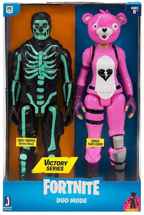 Fortnite Victory Series Skull Trooper Green Glow Cuddle Team Leader 12