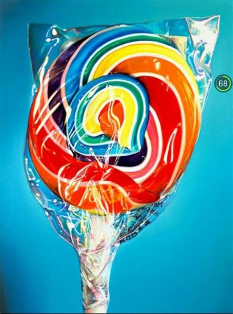 Transparent Wrapper Inside The Lollipop Oil Painting By Sarah Graham