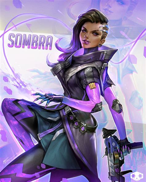Overwatch Sombra Fan Art Created By Jeremy Chong Sombra Overwatch