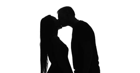 two lovers embracing and kissing love silhouette white stock video envato elements