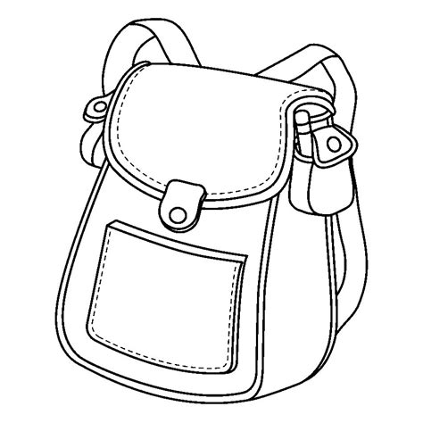 Desenho De Mochila Para Colorir Tudodesenhos