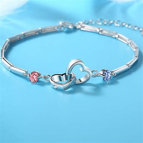 S925 Grandma And Granddaughter Forever Linked Together Birthstone Custom