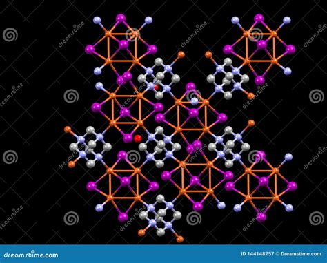 Three Dimensional Inorganic Molecule Stock Illustration Illustration