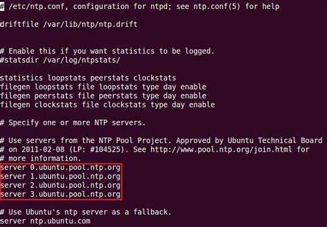 Configure Ntp Server Linux