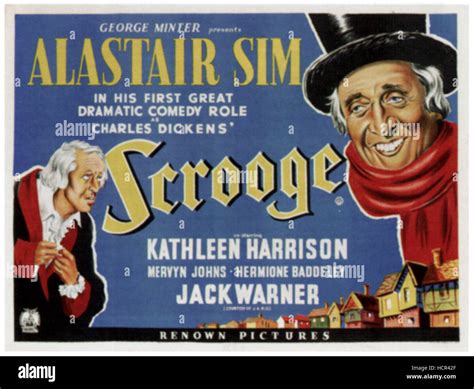 Scrooge Aka A Christmas Carol Alastair Sim 1951 Stock Photo Alamy