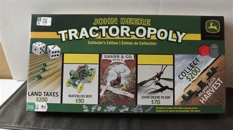 John Deere Tractor Opoly Collectors Edition Board Game Etsy