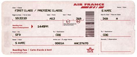 Lhistorique Du Billet Air France Logonews