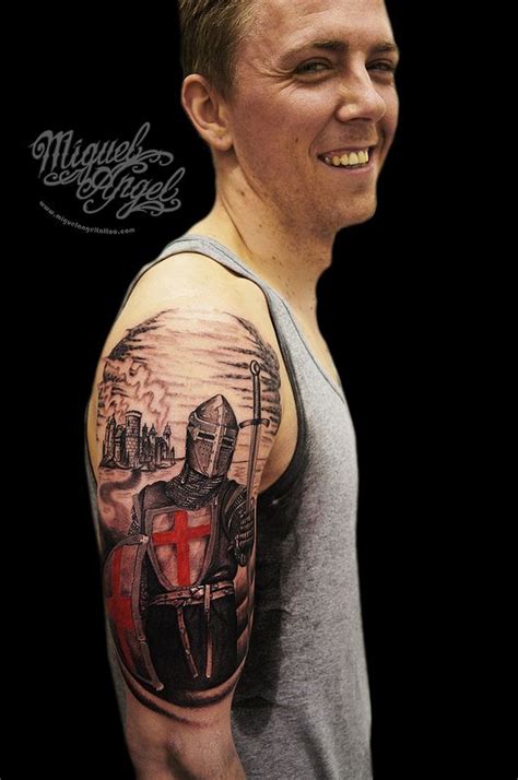 Custom Knight Templar Tattoo Knight Tattoo Tattoos Medieval Tattoo