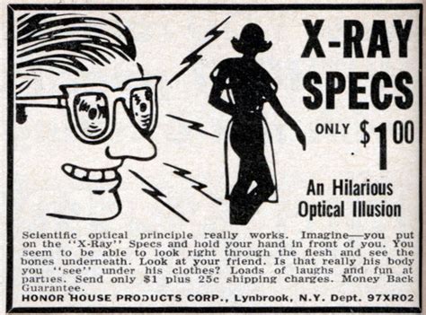 Conclusions Drawn What Were Those Novelty X Ray Glasses Really