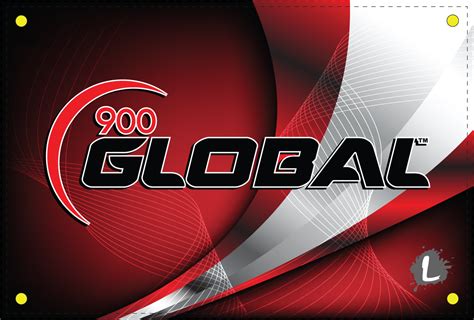 900 Global Red Curve Dye Sublimated Banner Logo Infusion
