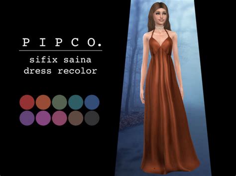 Sifix Saina Dress Recolor By Pipco At Tsr Sims 4 Updates