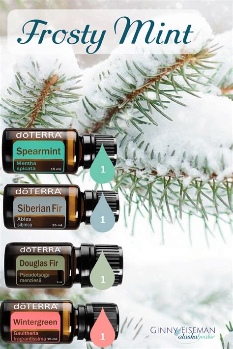 Frosty Mint Essential Oil Diffuser Recipes Christmas Tree Essential
