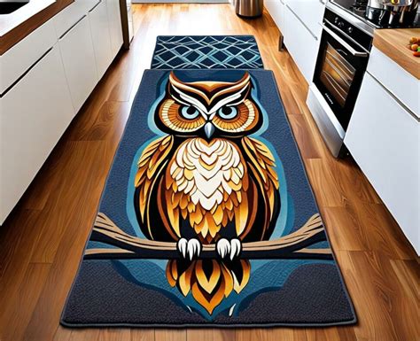 Stylish Owl Rugs For A Hoot Of A Kitchen Makeover Vohn Gallery