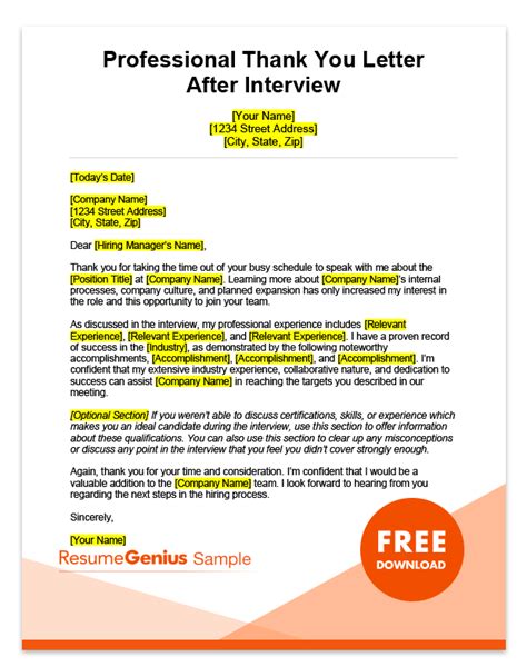 That way, you're still on the minds of your interviewers and it's easier for you to remember important details from your. After Interview Thank You Letters Samples | Free MS Word Templates