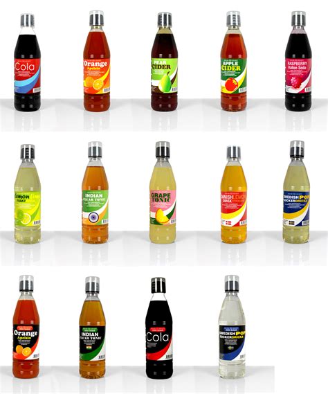 Picture Of Soft Drink Concentrate Assortment Aromhuset