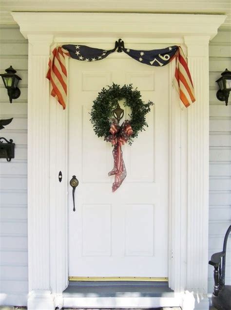 I try to decorate our front door according to the seasons and holidays but sometimes it doesn't happen. Amazing 19 Front Door Flag Decor Ideas You Need To See ...