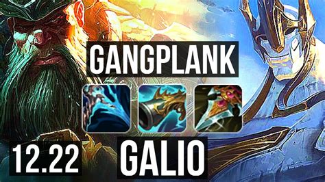 Gangplank Vs Galio Mid Games Godlike Kr Grandmaster