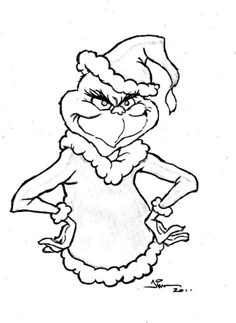 Cindy Lou Who Grinch Coloring Pages Page The Free Printable Striking