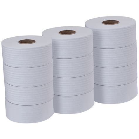 Scott Essential Jumbo Roll Toilet Tissue 06514 White 2 Ply 12