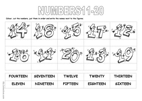 Numbers From 11 To 20 English Esl Worksheets Pdf And Doc