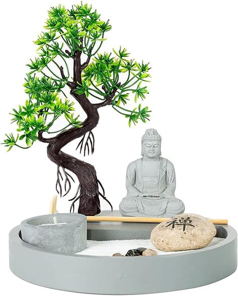 Zenkeeper Japanese Zen Garden For Desk Tabletop Mini Zen Garden Kit