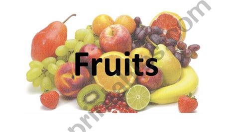 Esl English Powerpoints Fruits