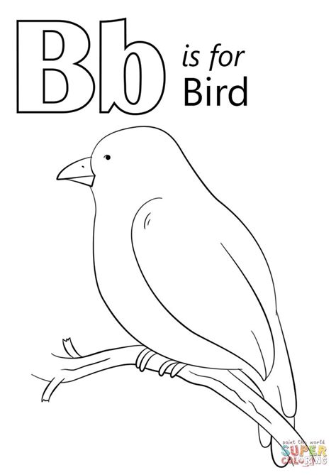 Alphabet, alphabet coloring pages, alphabet coloring sheets, free alphabet coloring pages, online alphabet coloring pages, alphabet pictures. Letter B is for Bird coloring page from Letter B category ...