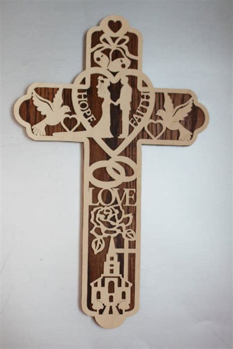 Check out our wedding gift handmade selection for the very best in unique or custom, handmade pieces from our gifts for the couple shops. Wedding Cross Made Of Wood | Wedding cross, Wedding gifts ...