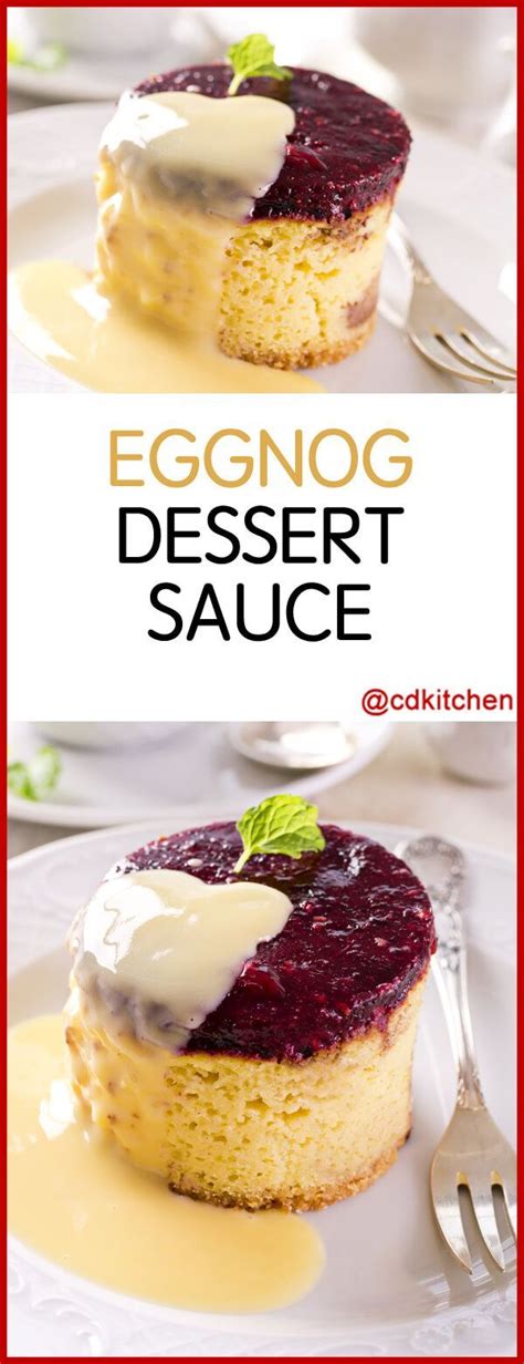 You can make the flan a day ahead of serving, so it's great. Eggnog Dessert Sauce - Recipe is made with egg yolks, sugar, light cream, rum | CDKitchen.com ...